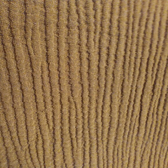 Lili Butler Long Silk Beige Ribbed Long Sleeve Blouse Size Small - Picture 3 of 8